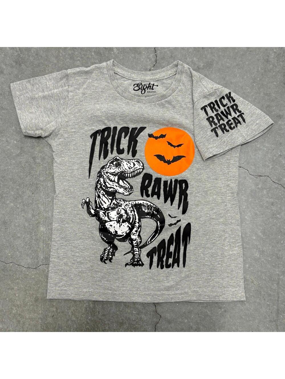 Eighty Eight Halloween Trick Rawr Treat Kids T Shirt